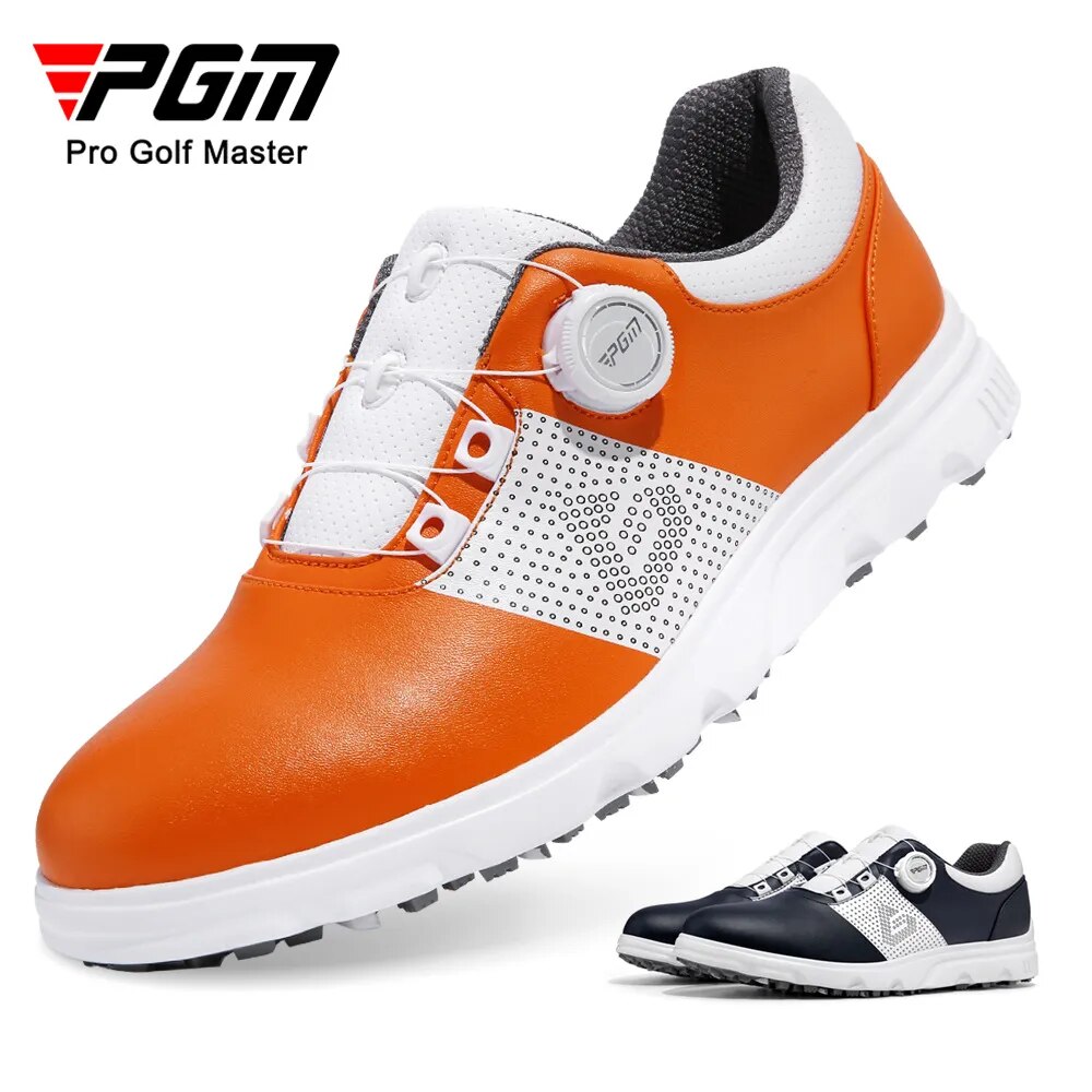 PGM Men Golf Shoes Knob Shoelaces Anti