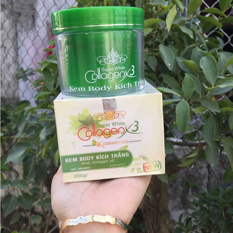 Kem collagen X3 xanh