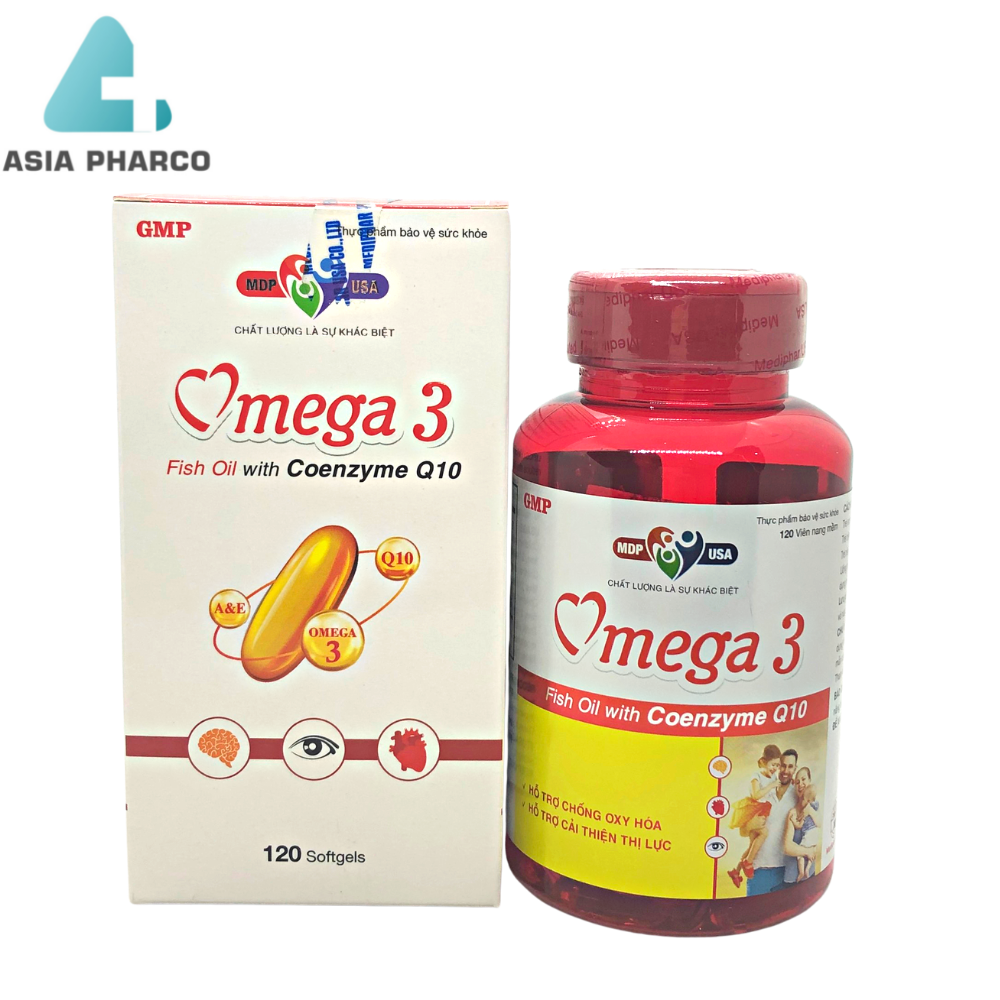 Dầu cá omega 3 fish oil mediphar usa lọ 120 viên