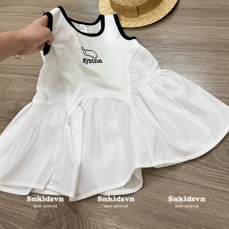 Váy đầm sát nách Systna CS133 cho bé gái
