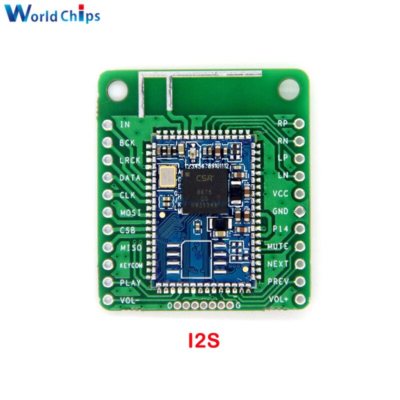 Csr8675 Bluetooth v5.0 điện năng thấp mô đun âm thanh bluetoothe bảng mạch thu APTX-HD lossless nén I2S sợi SPDIF thu khuếch đại