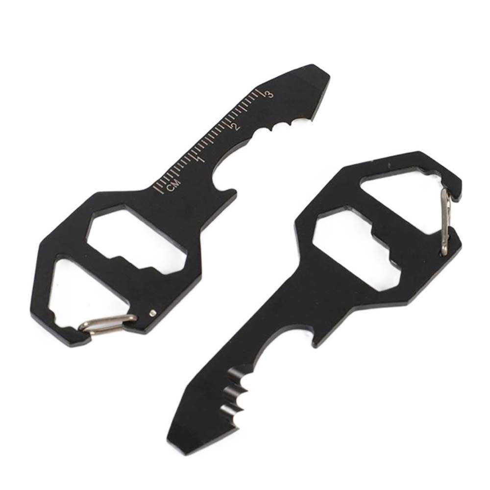 Multi Measuring Key Chain Portable 6 in Multi-use Mini Tool Screwdriver Wrench Utility Gadget ...