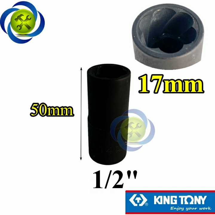 Tuýp mở ốc hư 17mm kingtony 9td40317m loại 1/2 dài 50mm
