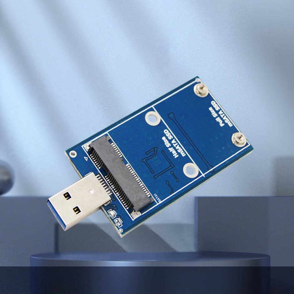 Mini MSATA Để USB 3.0 Hộp đĩa cứng 6Gbps công cụ chuyển đổi SSD Adapter Bao Vây Không Dây Pci-E Cho 30*30/50 mSATA SSD
