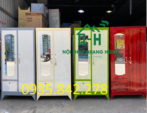 TỦ SẮT 2 CÁNH SƠN DẦU CAO CẤP