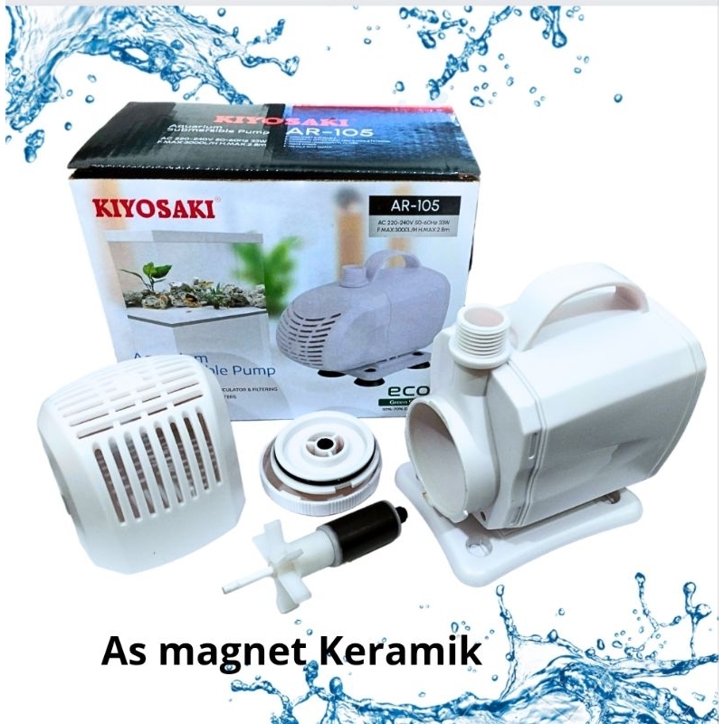 KIYOSAKI AR 105 Pompa Kolam Aquarium Submersible Pump