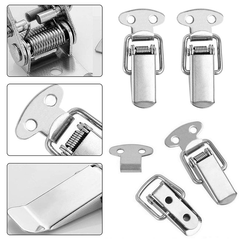 4pcs%20Stainless%20Steel%20Mini%20Lock%20Cabinet%20Boxes%20Spring%20Loaded%20Latch%20Catch%20Toggle%20Clamp%20Hasp%20For%20Chest%20Box%20Suitcase%20Case%20-%20Image%205
