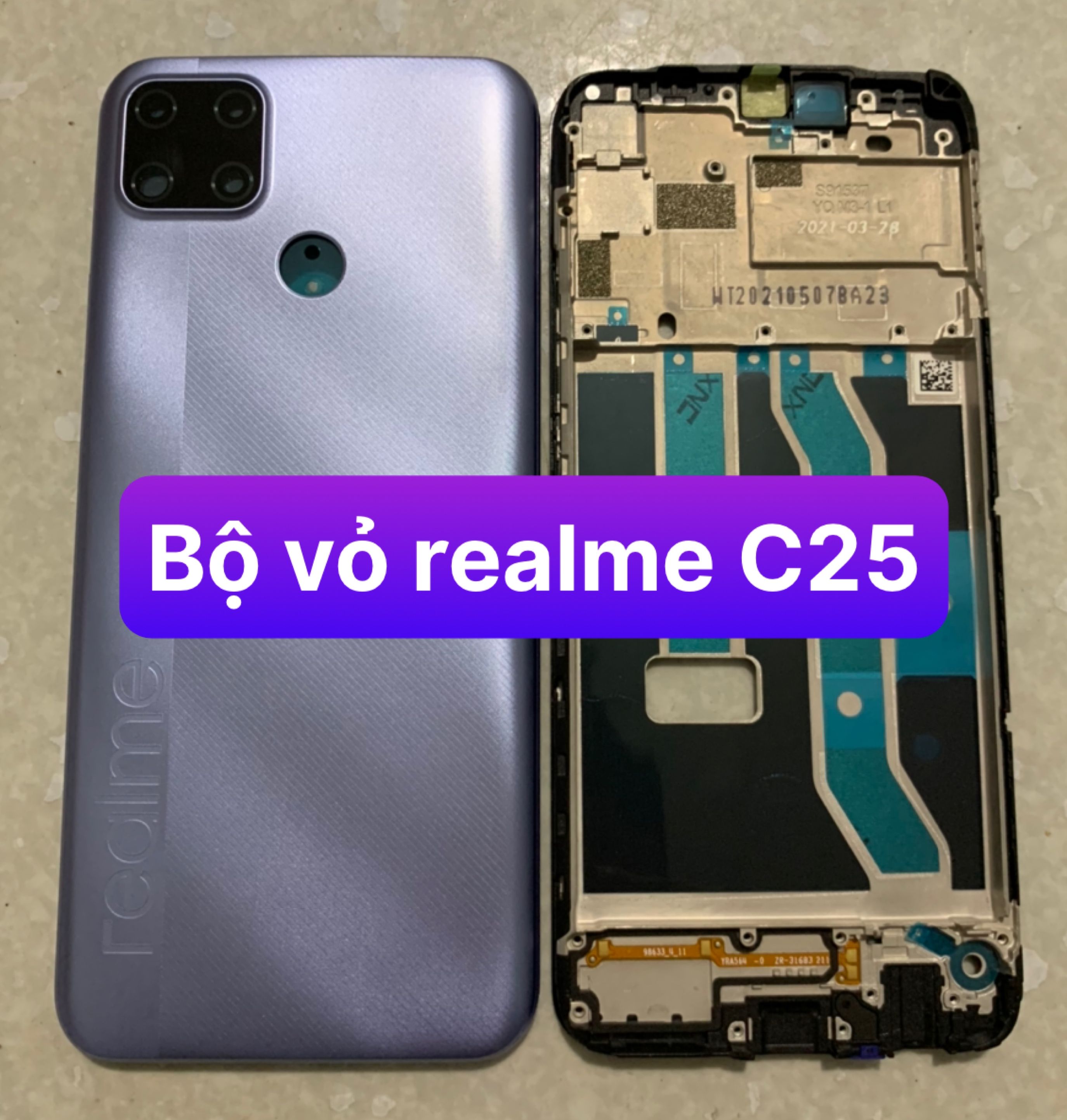 bộ xương vỏ Realme C25
