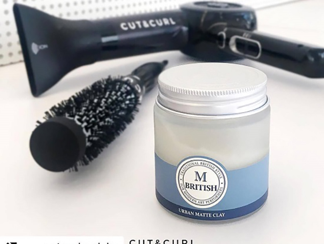 Sáp vuốt tóc cao cấp BRITISH M Urban Matte Clay - 20g