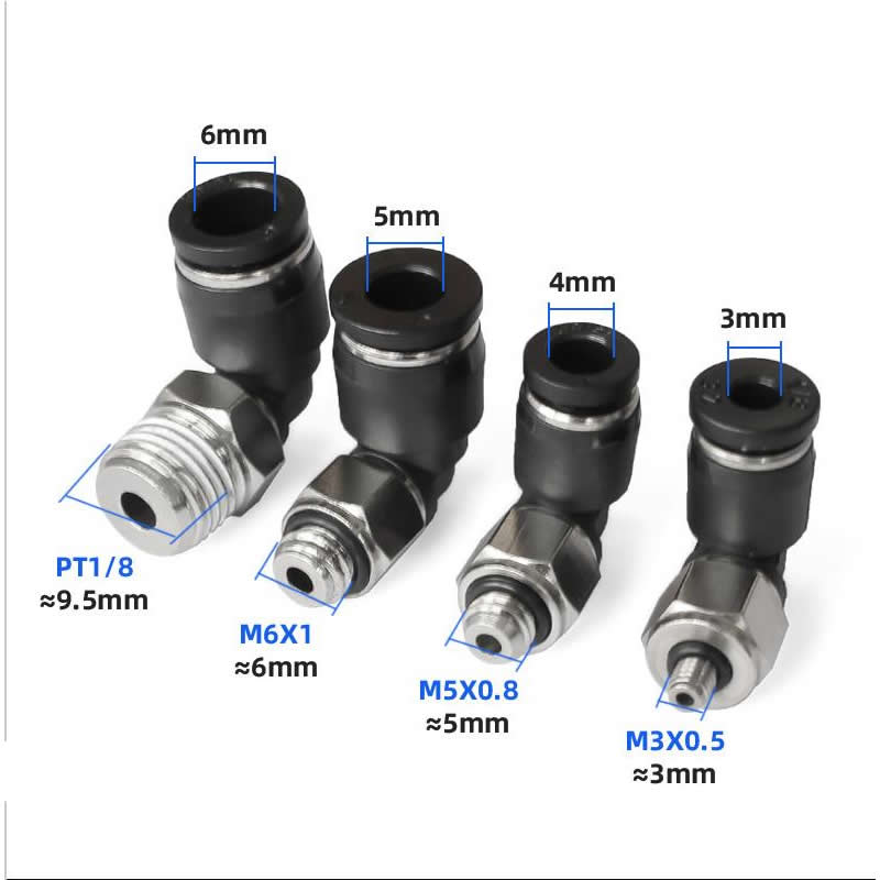 5pcs%20M3%20M4%20M5%20M6%201/8"%20Bsp%20Male%20Thread%203mm%204mm%205mm%206mm%20Hose%20One%20Touch%20Air%20Pneumatic%20Fitting%20Push%20In%20Quick%20Connector%20-%20Image%203