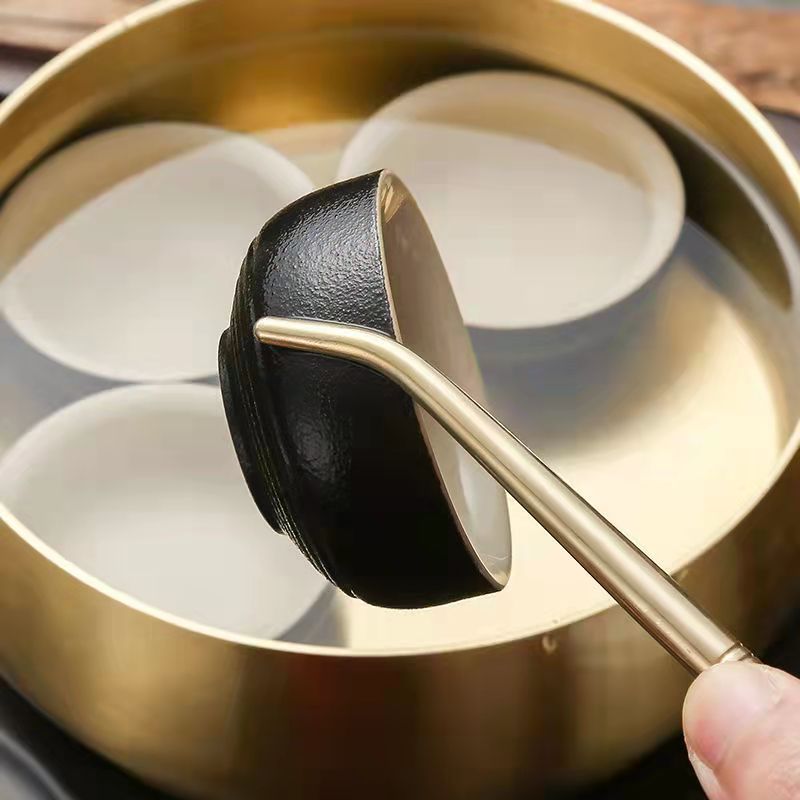 Kẹp trà đạo kẹp gắp chén trà bằng đồng