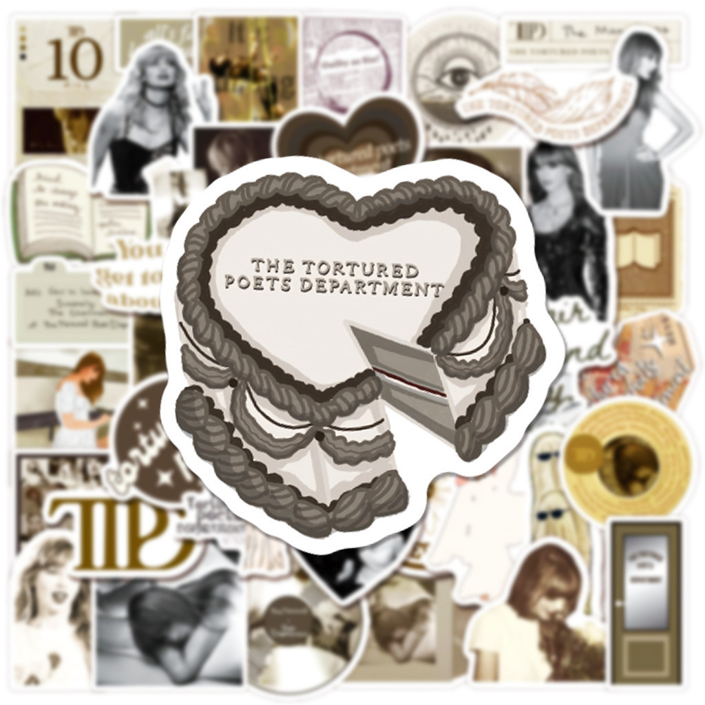 100%2050%20Taylor%20Swift's%20new%20album%20'Torture%20Poet%20Parts'%20TTPD%20waterproof%20mural%20bicycle%20helmets%20handwritten%20pencil%20case%20stickers%20lanlanlanstickers%20-%20Image%203