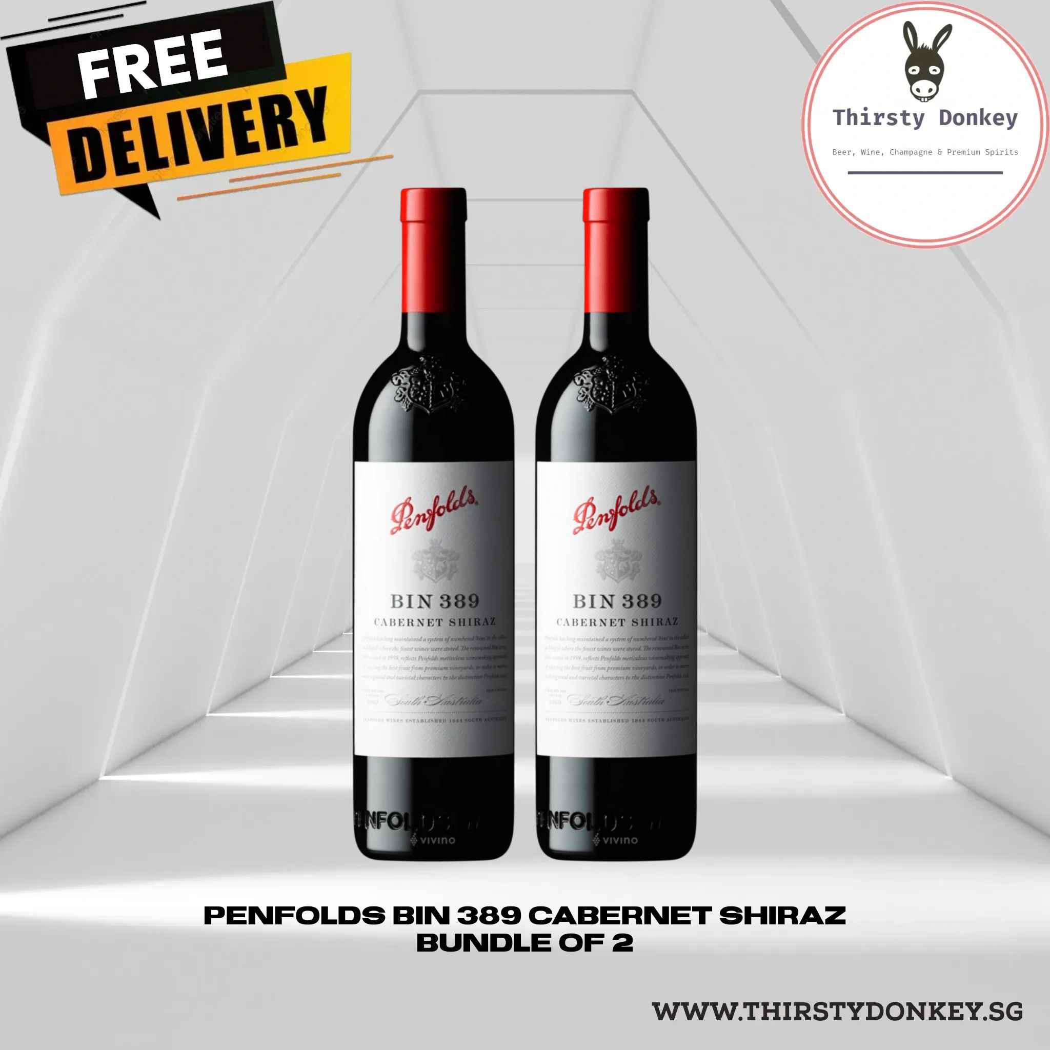Penfolds Bin 389 Cabernet Shiraz 2023 - 750ml (Bundle of 2