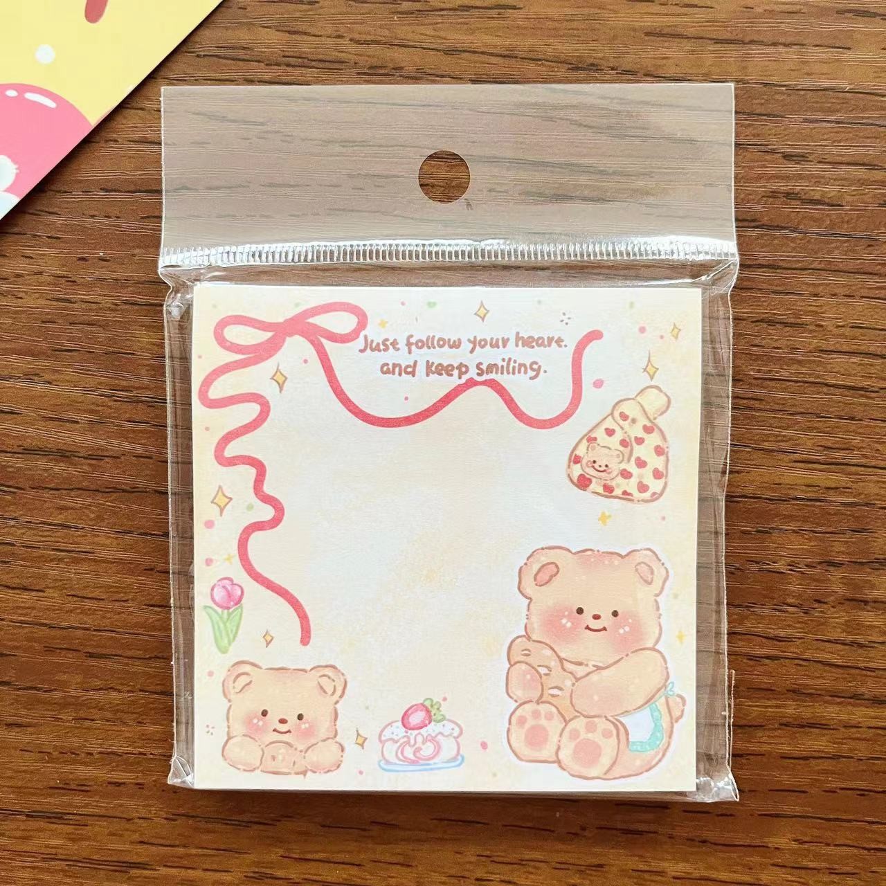 SF 50pcs/set New Butter Bear Sticky Note Cute Cartoon Sticky Note. 