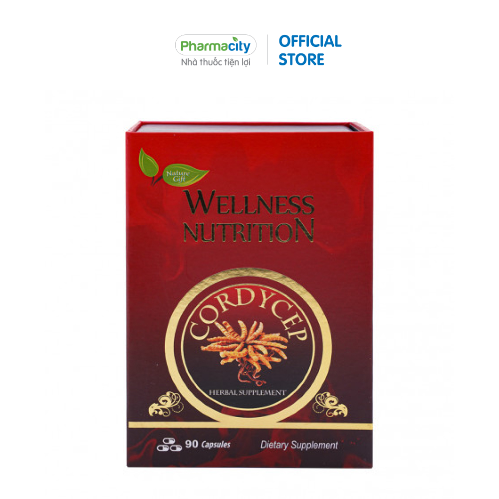Viên đông trùng hạ thảo Wellness Nutrition (Hộp 90 viên)