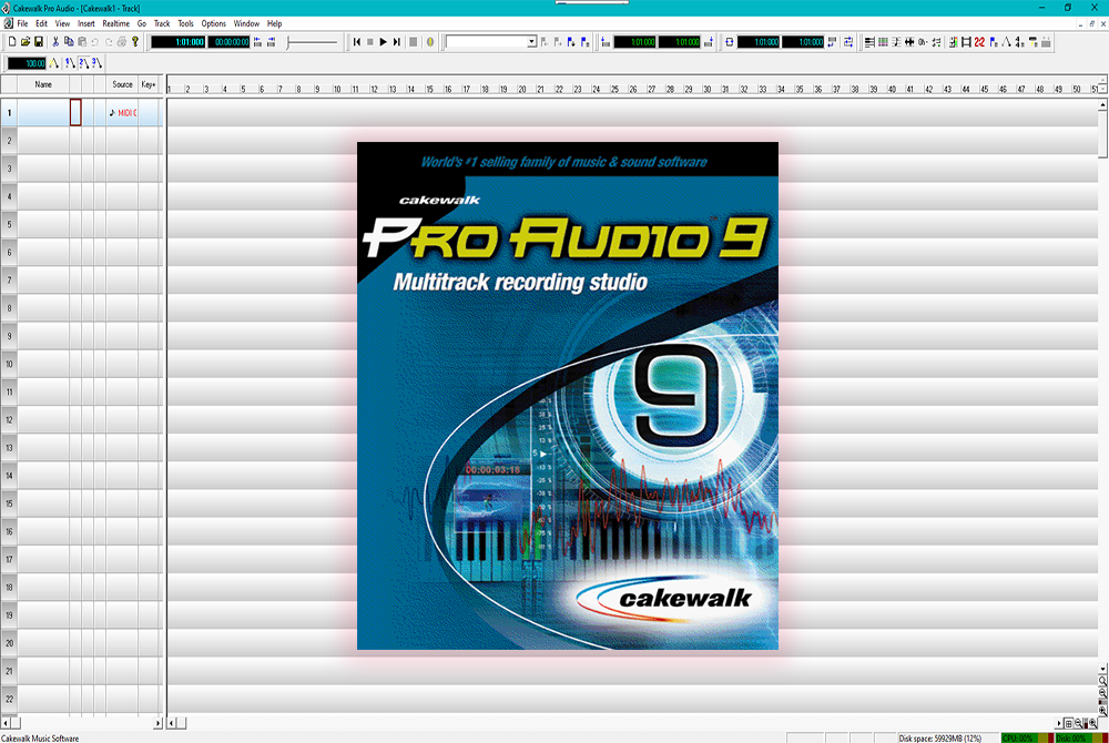 Cakewalk Pro Audio 903 Full โปรแกรมสำหรับทำ Midi แก้ใขแท็ก ตัดแท็กเพลงและยังใช้แต่งจังหวะของ 6243