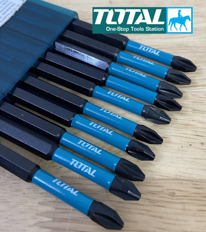 Bộ 10 mũi bắt vít bake có từ dài 15cm ph2 x 150mm total tacim16ph263