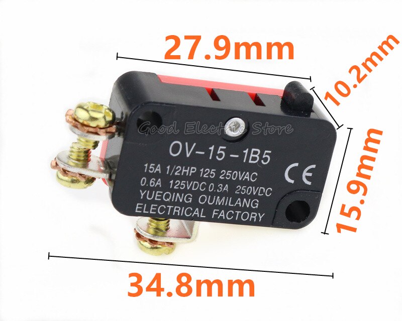 V-151-1c25/v-152-1c25/v-153-1c25/v-154-1c25/v-155-1c25/v-156-1c25/v-15-1c25/v-15-1b5 momentary micro limit switch electrical circuitry & parts