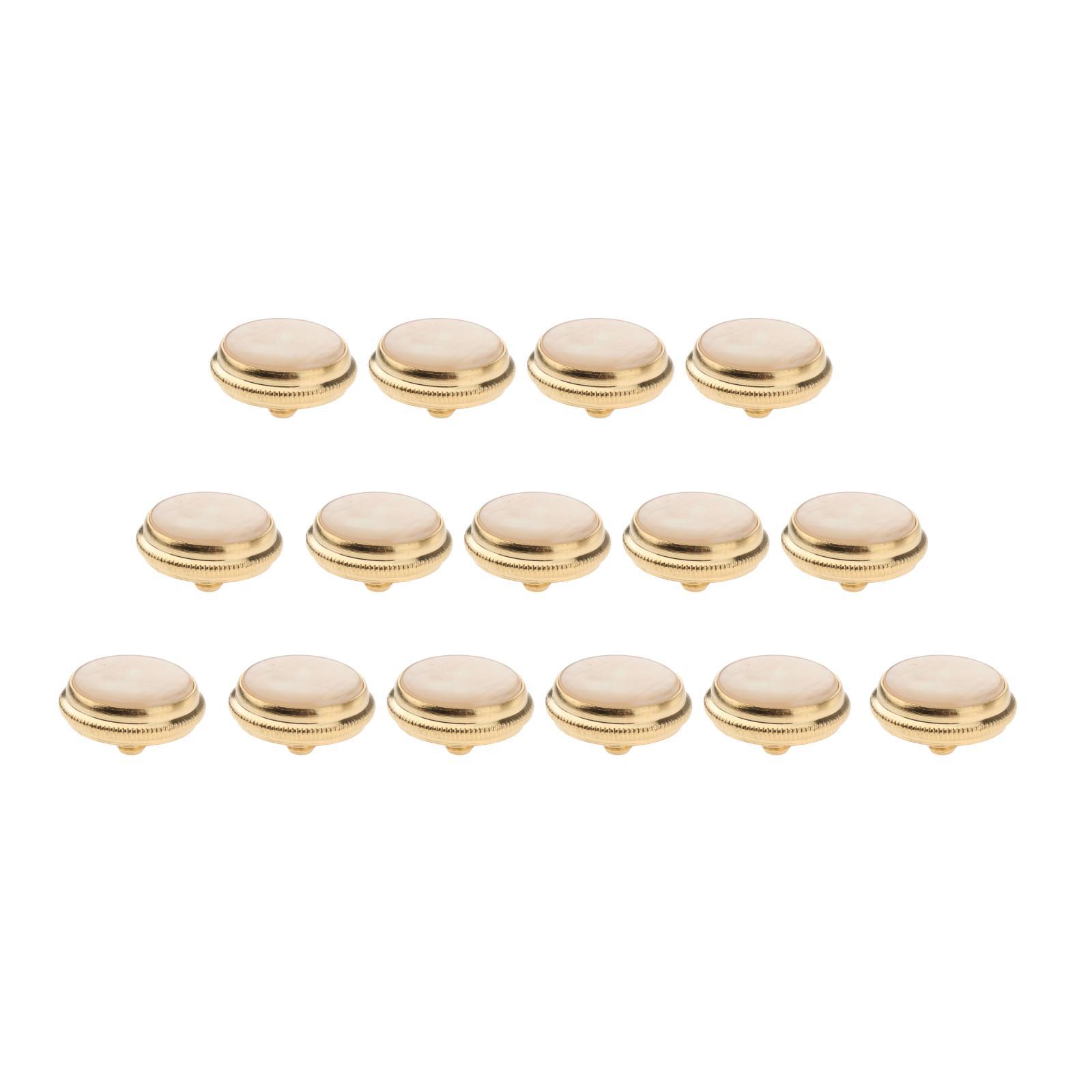BNMUSIC 15pcs Trumpet Valve Finger Buttons Premium Musical Instruments Replacement