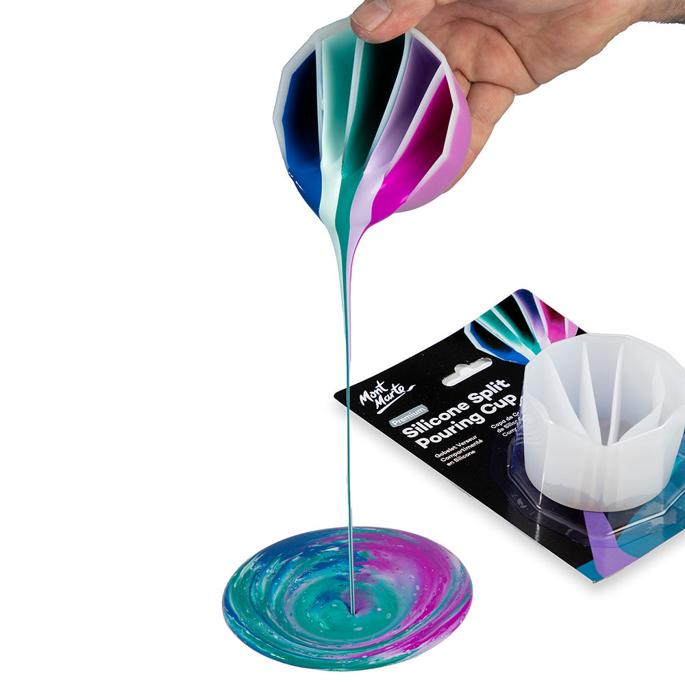 Mont Marte Silicone Split Pouring Cup-5slot.
