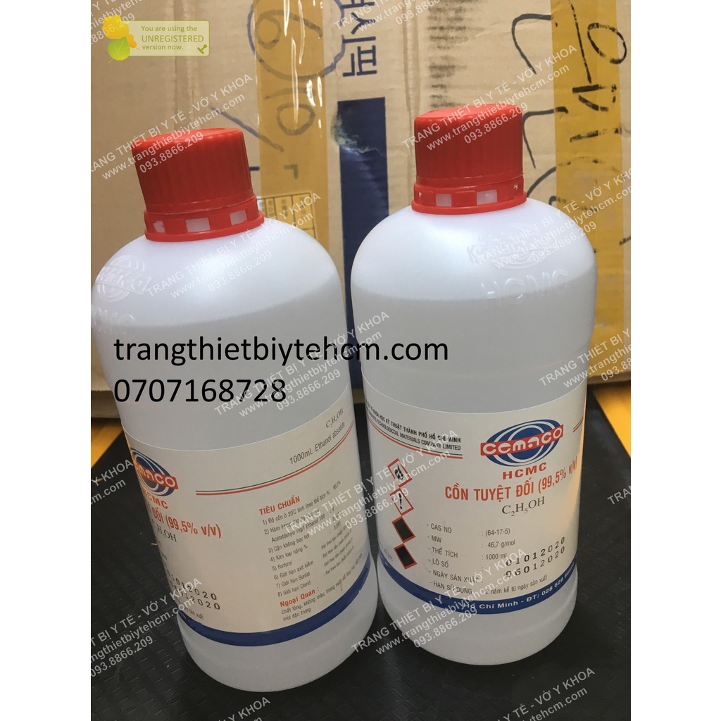 Cồn y tế 70 độ, 90 độ, 96 độ, tuyệt đối 99.5%