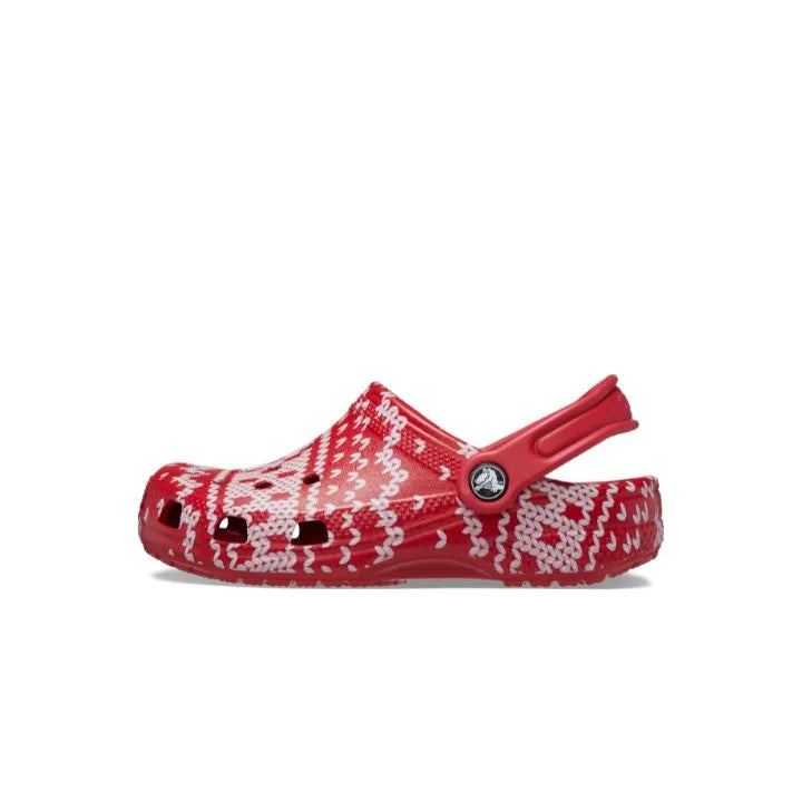 Giày Clog Trẻ Em Crocs Toddler Classic Holiday Sweater - Multi