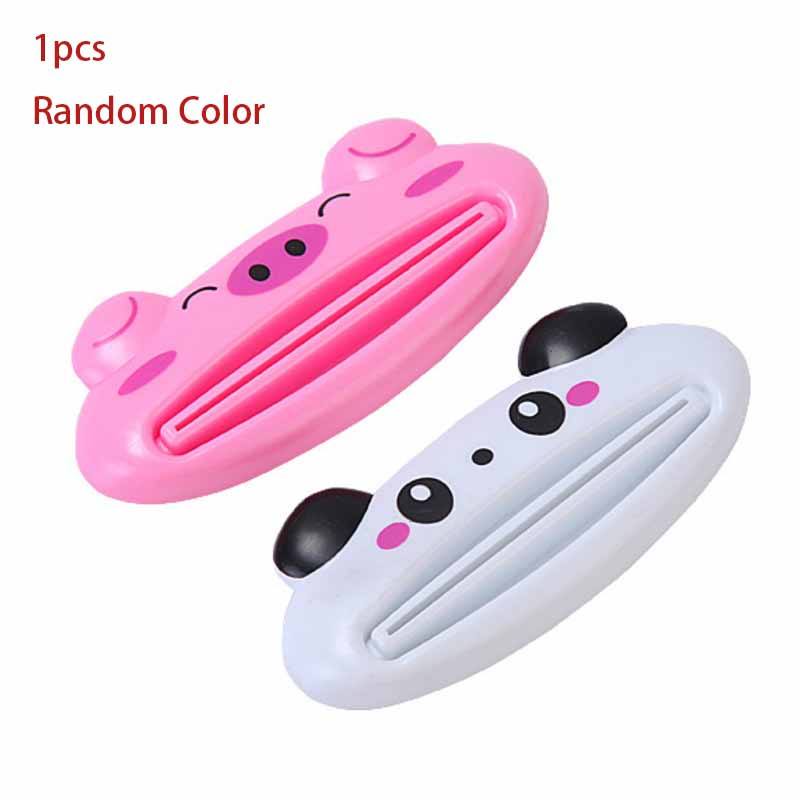 Kids Cartoon Cute Toothpaste Dispenser Tools Multipurpose Automatic Toothpaste Squeezer Tooth Paste Tube Squeezer Cosmetic Facial Cleanser Dispenser for Bathroom Supplies