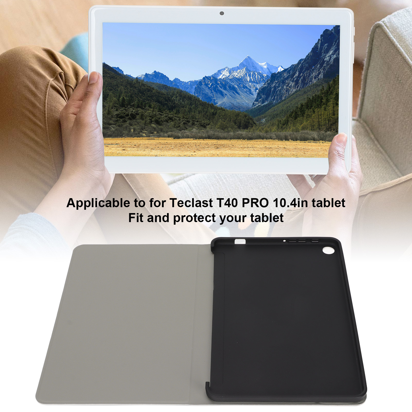 Tablet Protective Case Very Soft PU TPU Material Tablet Protective Shell for Teclast T40 PRO 10.4in Tablet