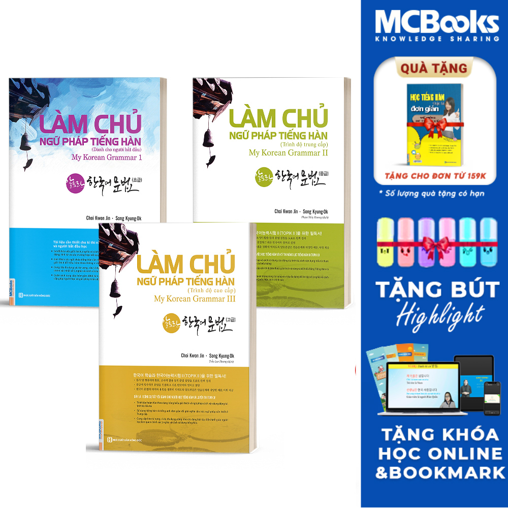 Combo Làm Chủ Ngữ Pháp Tiếng Hàn