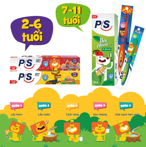 Kem Đánh Răng PS Cho Bé Hương Dâu - Tuýp 35G