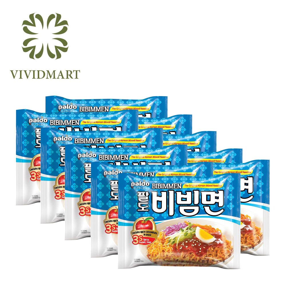 Mì khô đại hàn, mì trộn dạng lạnh bibim men - gói 130gr - paldo