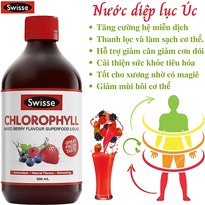 Nước Diệp Lục Swisse Chlorophyll 500ml