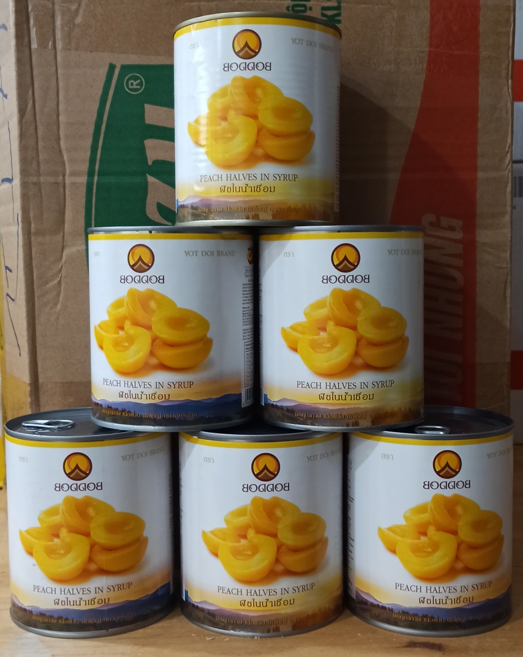 Đào ngâm Thái BODDOB (820GAM)
