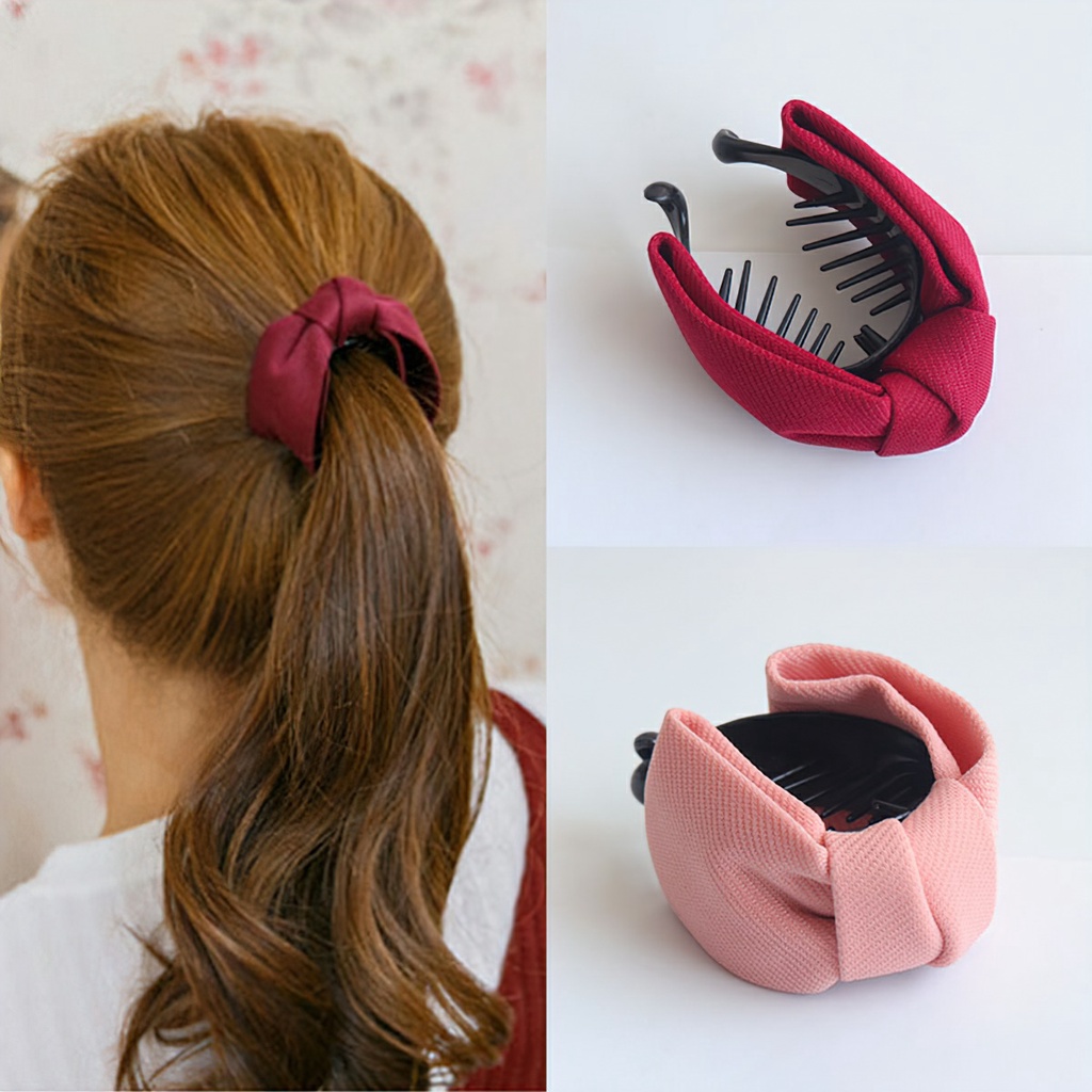 Lumbley multi-colored hair bows thick hair clip-