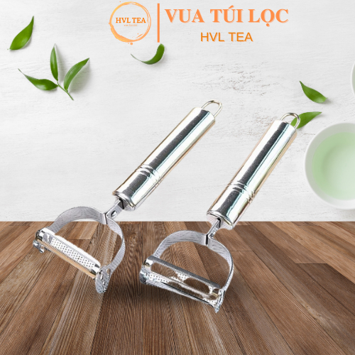 Stainless steel 2 in 1 multi-functional stainless steel fruit scraper with anti-rust. Fast vegetable fiber never-HVL tea