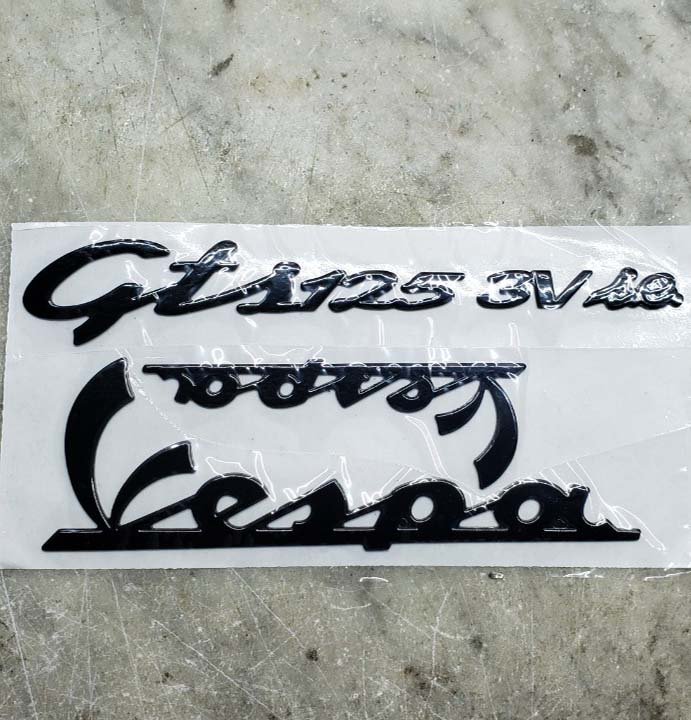 Tem xe vespa gts 125 3v ie màu đen
