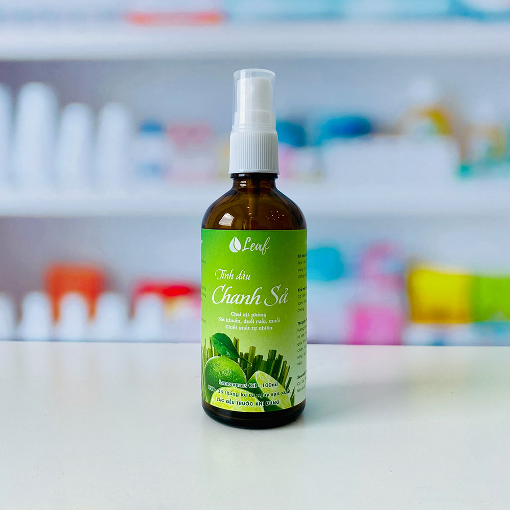 Tinh dầu Sả Chanh nguyên chất, xịt phòng Leaf