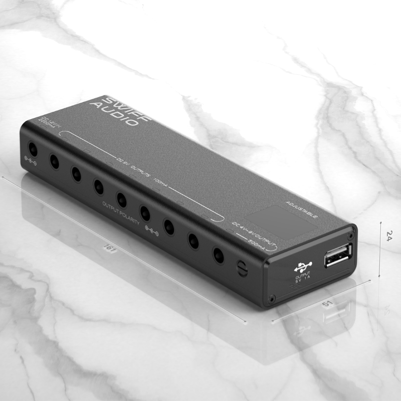 Swiff Guitar p200 7 DC9V 100MA Power Output Rechargeable Professional Battery Pedalboard Power