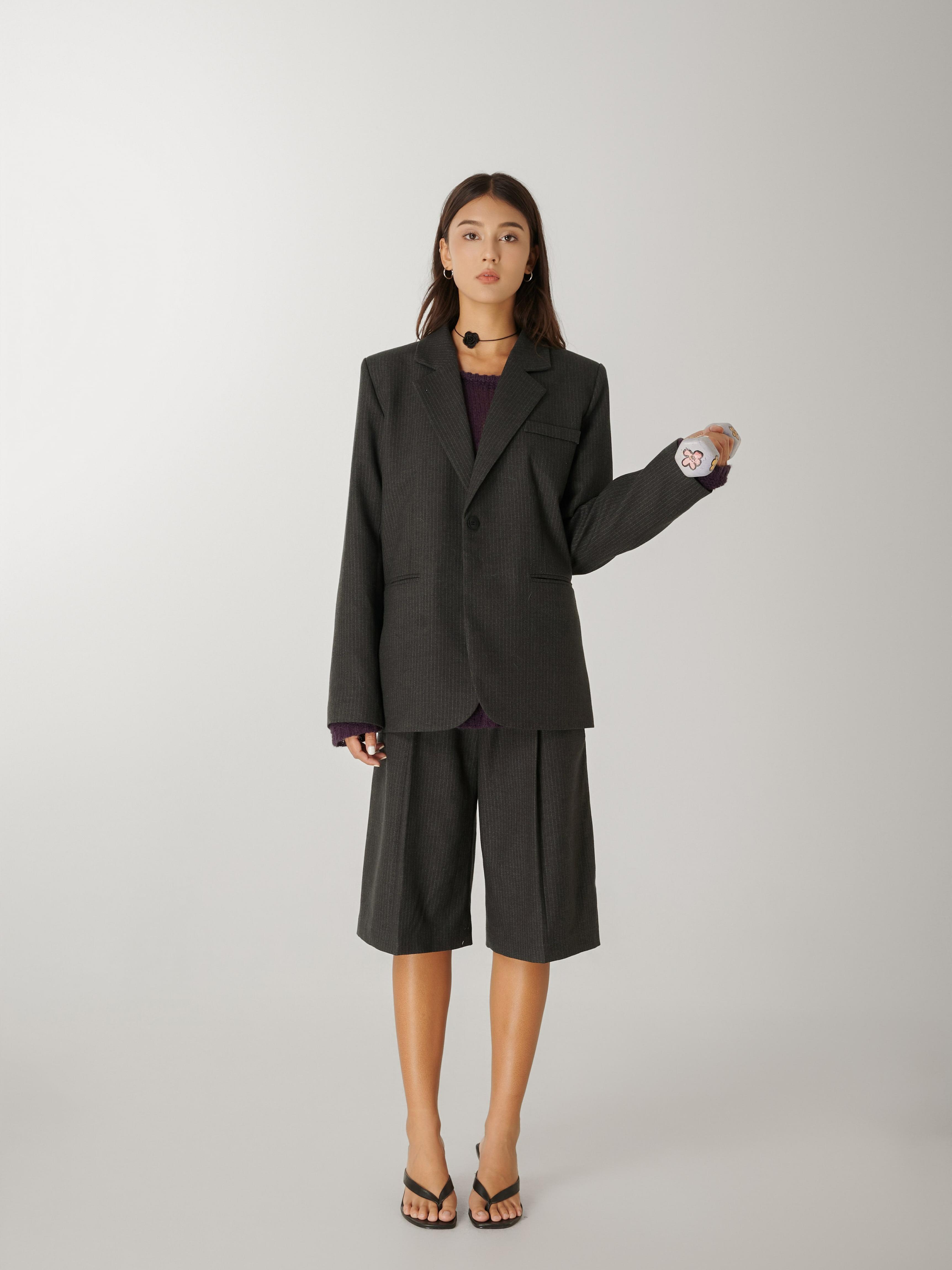 Áo blazer nữ oversize boxy có đệm vai Oversized Boxy Blazer - oula studios