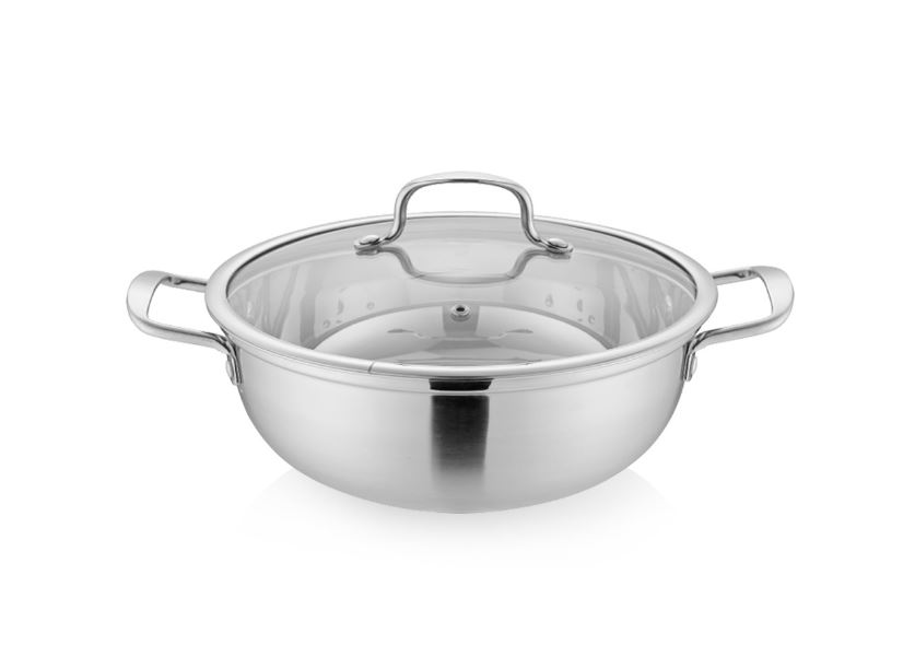 Queen Sense Bottom 3ply Stainless Steel Cooker 28cm Lazada.co.th