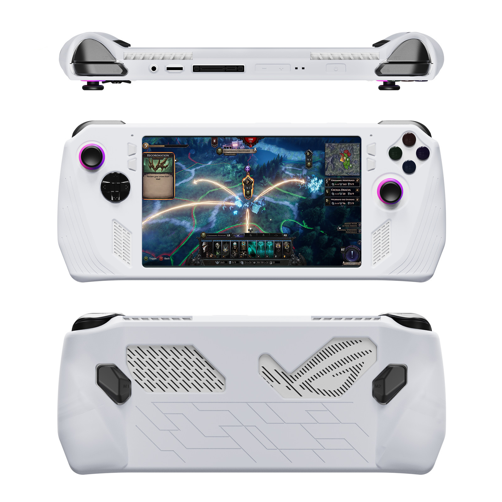 For ASUS ROG Ally Game Console Case Soft Silicone Protective Cover Anti-Scratch Protector Shell Sleeve Game Accessories