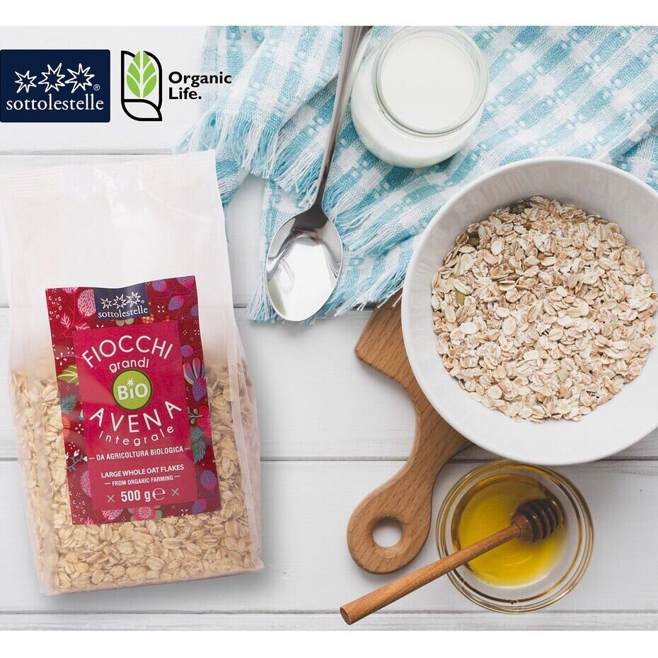 Yến mạch hữu cơ cán mỏng 500g ProBios / Sottolestelle
