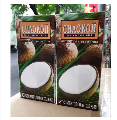 [Cực Hot] Nước Cốt Dừa Thái Lan Chaokoh Hộp 1L