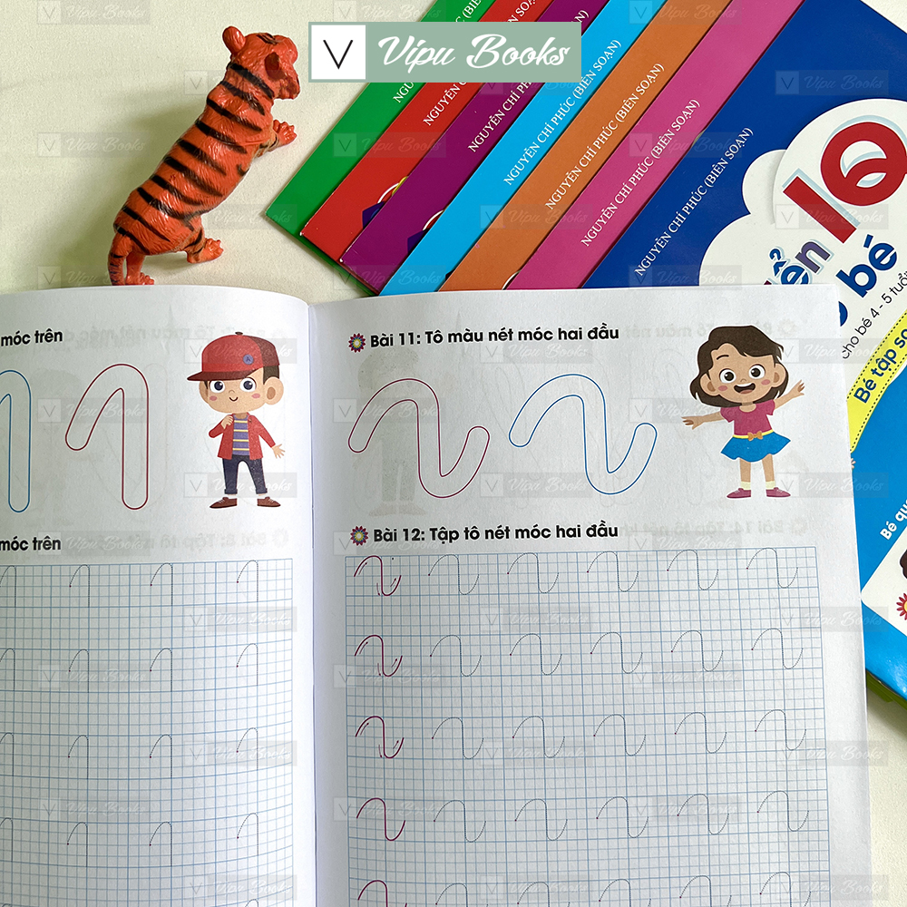 Sách - Phát Triển IQ Cho Bé - Dành Cho Bé 4-5 Tuổi (Túi 8 Cuốn)