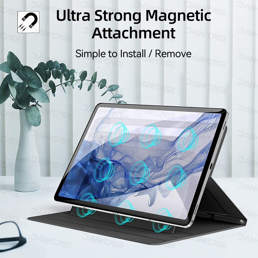 Magnetic Case For Samsung Galaxy Tab S7 Plus S7 FE S7 for S9 S8 Ultra S9 S8 Plus S8 S6 Lite Cover With Stand Pencil Holder Funda. 
