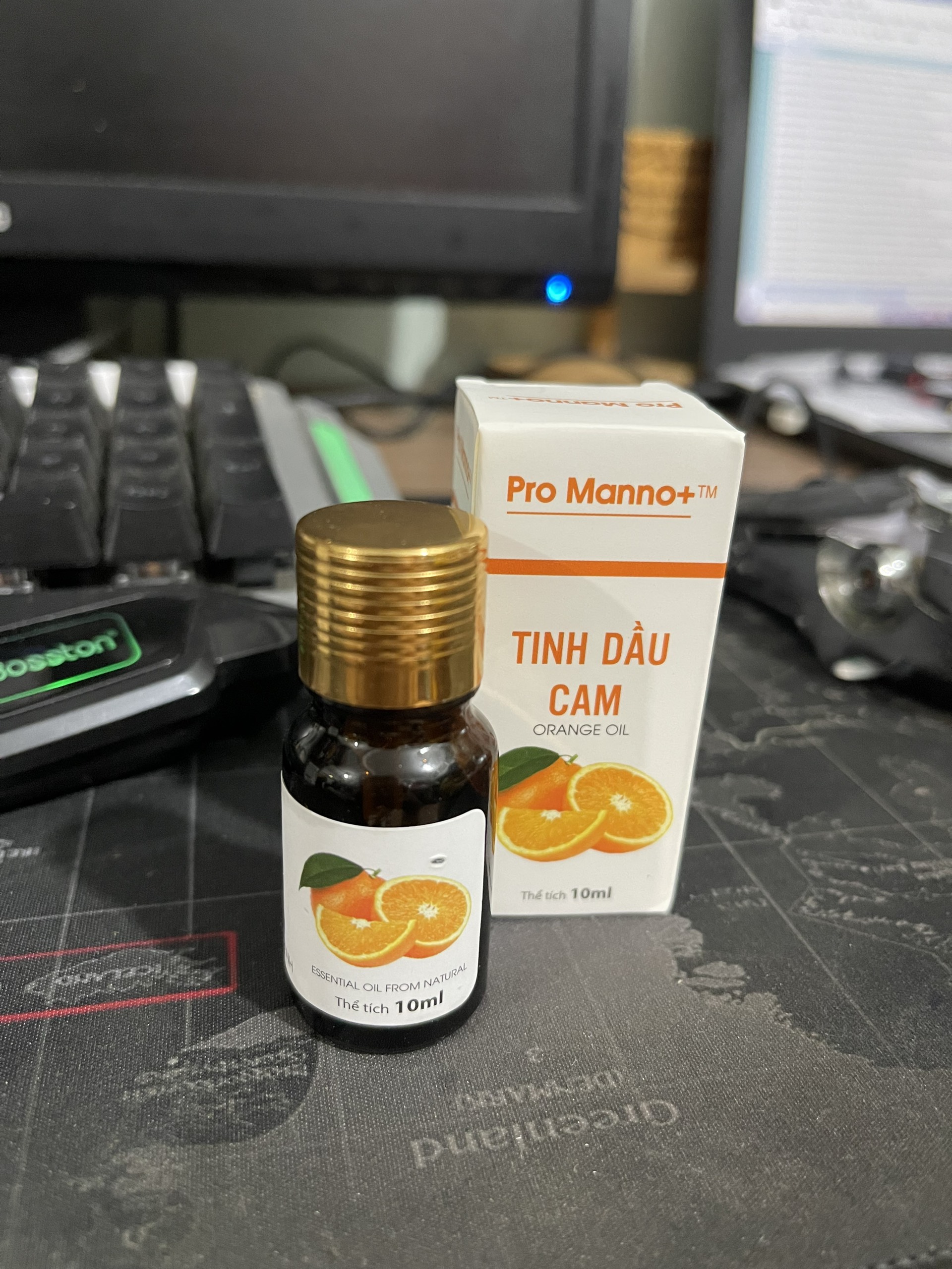 Tinh dầu bưởi, cam...
