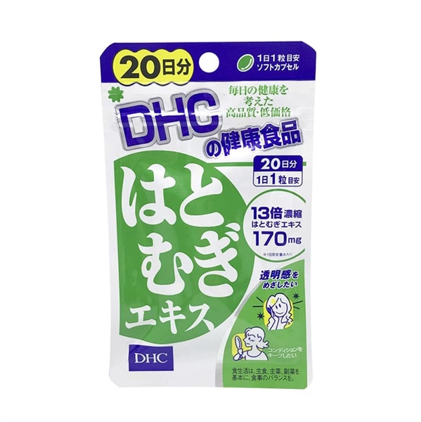 Viên uống trắng da DHC 20 ngày Coix Extract của Nhật Bản - Dưỡng trắng da an toàn từ bên trong