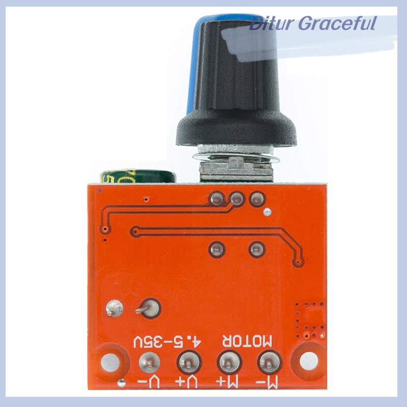 Ditur Mini 5A 90W PWM DC Motor Speed Controller Module DC-DC 5V-35V Adjustable Regulator Control Governor Switch LED Dimmer