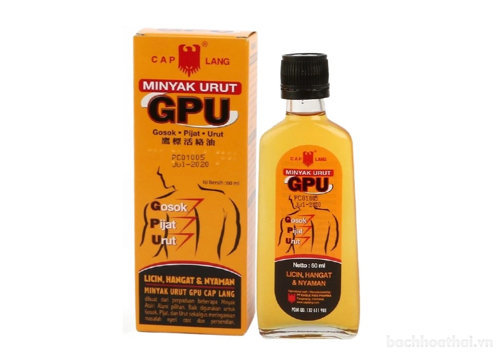 Dầu xoa bóp GPU Minyak Thái Lan 60ml