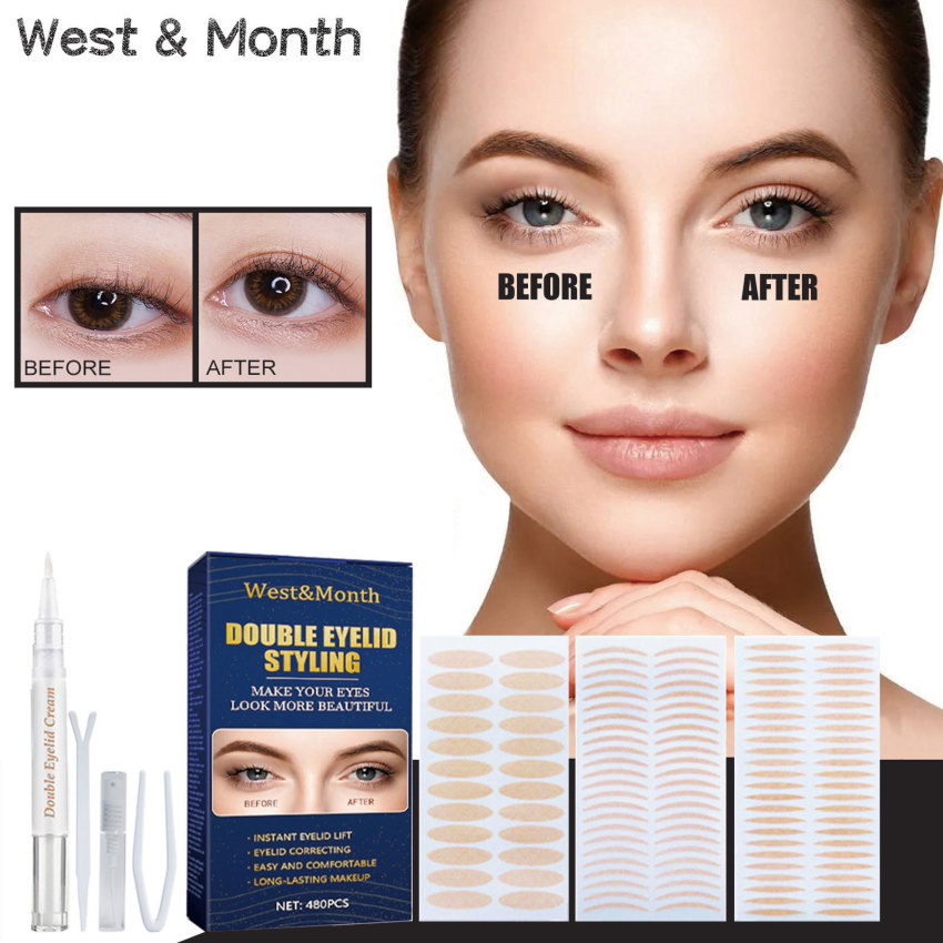 Lasting Waterproof Double Eyelid Adhesive Tape Stealth Different Sizes